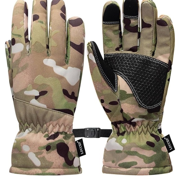 Camouflage Hunting Winter, Work, Sports Gloves SIZE LARGE - Picture 1 of 3